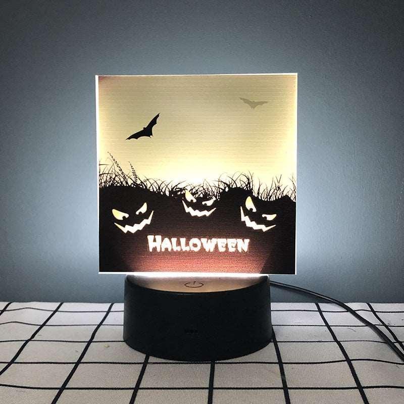 Pumpkin Bat Pattern Night Light - Phantom of the Vogue