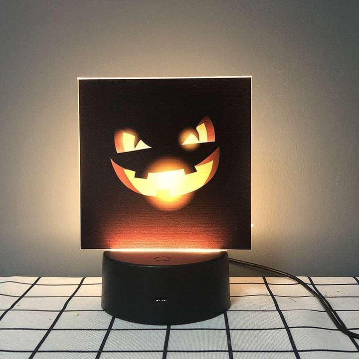 Pumpkin Bat Pattern Night Light - Phantom of the Vogue