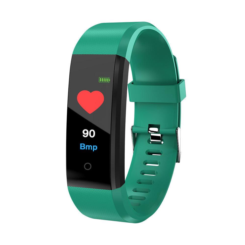 Screen Smart Wristband Heart Rate Monitor Fitness Activity Tracker 115plus Smart Band Color Blood Pressure Music Remote Control Phantom of the Vogue