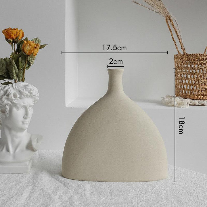 Simplicity Ceramic Vase Dry Flower Arrangement Home Decoration Ornament Living Room Display Art Vases Phantom of the Vogue