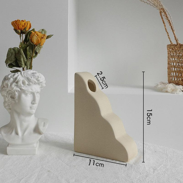 Simplicity Ceramic Vase Dry Flower Arrangement Home Decoration Ornament Living Room Display Art Vases Phantom of the Vogue