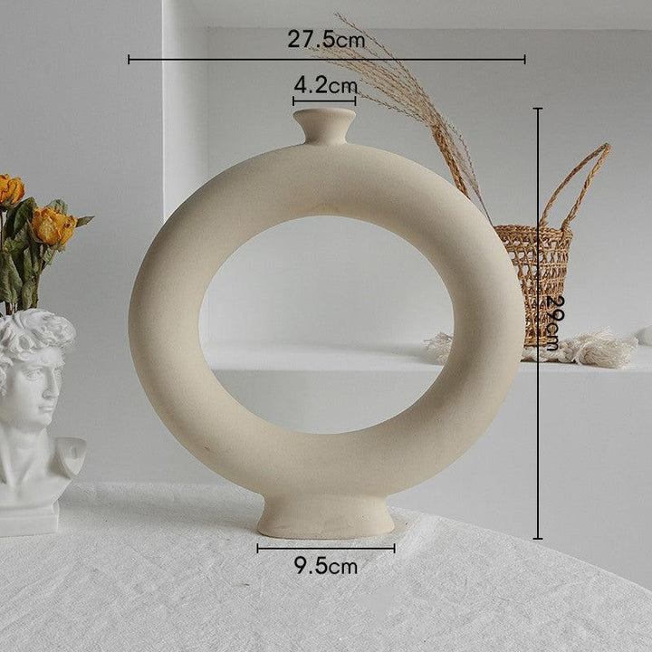 Simplicity Ceramic Vase Dry Flower Arrangement Home Decoration Ornament Living Room Display Art Vases Phantom of the Vogue