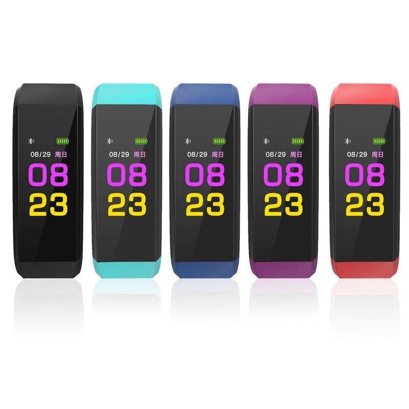 Screen Smart Wristband Heart Rate Monitor Fitness Activity Tracker 115plus Smart Band Color Blood Pressure Music Remote Control Phantom of the Vogue