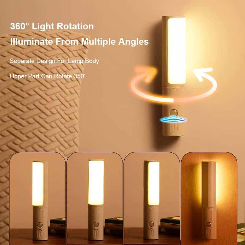 New Style Smart Human Body Induction Motion Sensor LED Night Light For Home Bed Kitchen Cabinet Wardrobe Wall Lamp Phantom of the Vogue