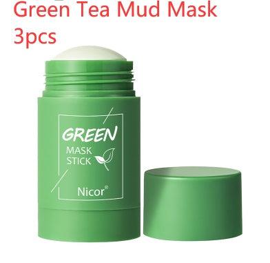 Cleansing Green Tea Mask Clay Stick Oil Control Anti-Acne Whitening Seaweed Mask Skin Care Phantom of the Vogue