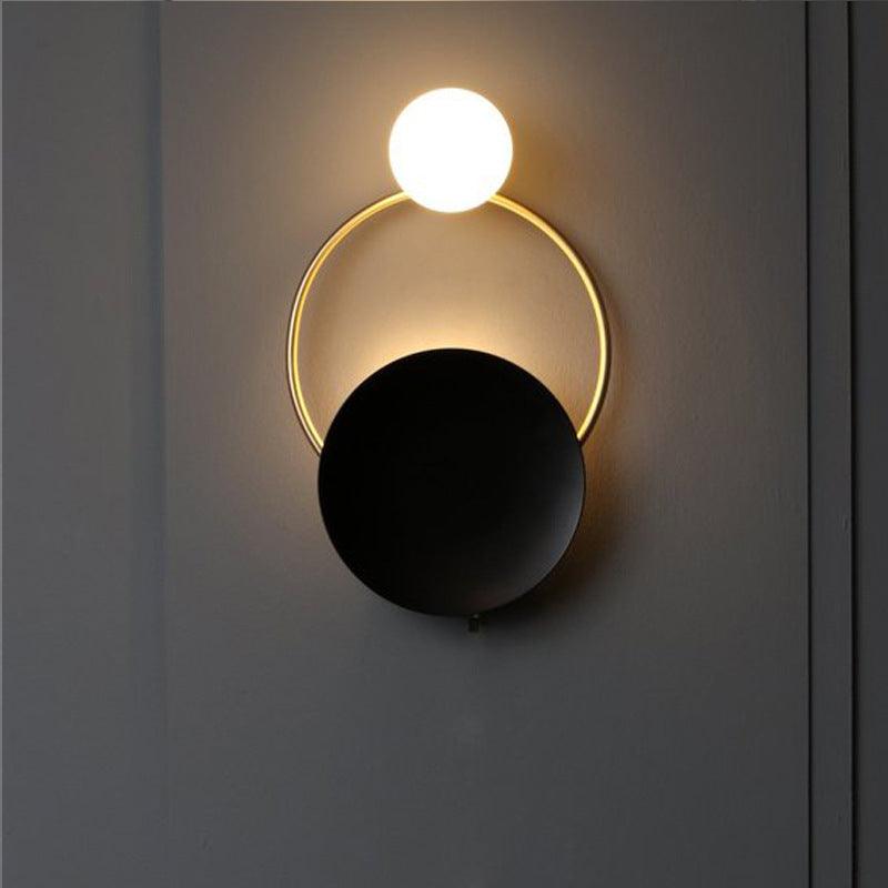 Post-modern Ring Wall Lamp Hotel Restaurant Innovative Ring Wall Lamp Phantom of the Vogue