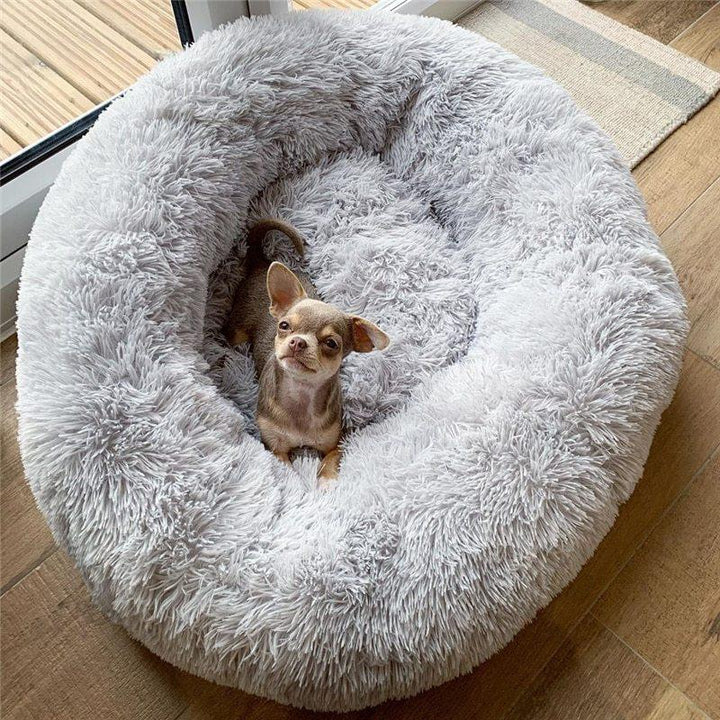 Dog Bed Super Soft Washable Long Plush Pet Kennel Deep Sleep Dog House Velvet Mats Sofa For Dog Basket Pet Cat Bed Phantom of the Vogue