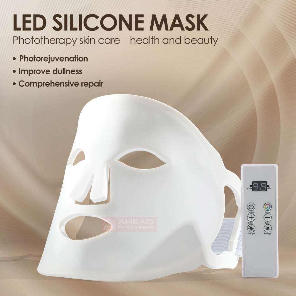 LED silicone colorful light mask facial care - Phantom of the Vogue