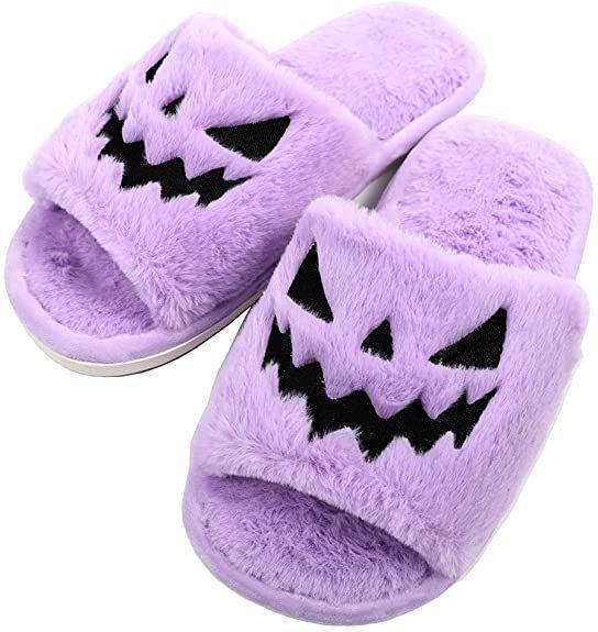 Halloween Pumpkin Soft Slippers - Phantom of the Vogue