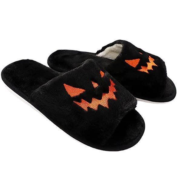 Halloween Pumpkin Soft Slippers - Phantom of the Vogue