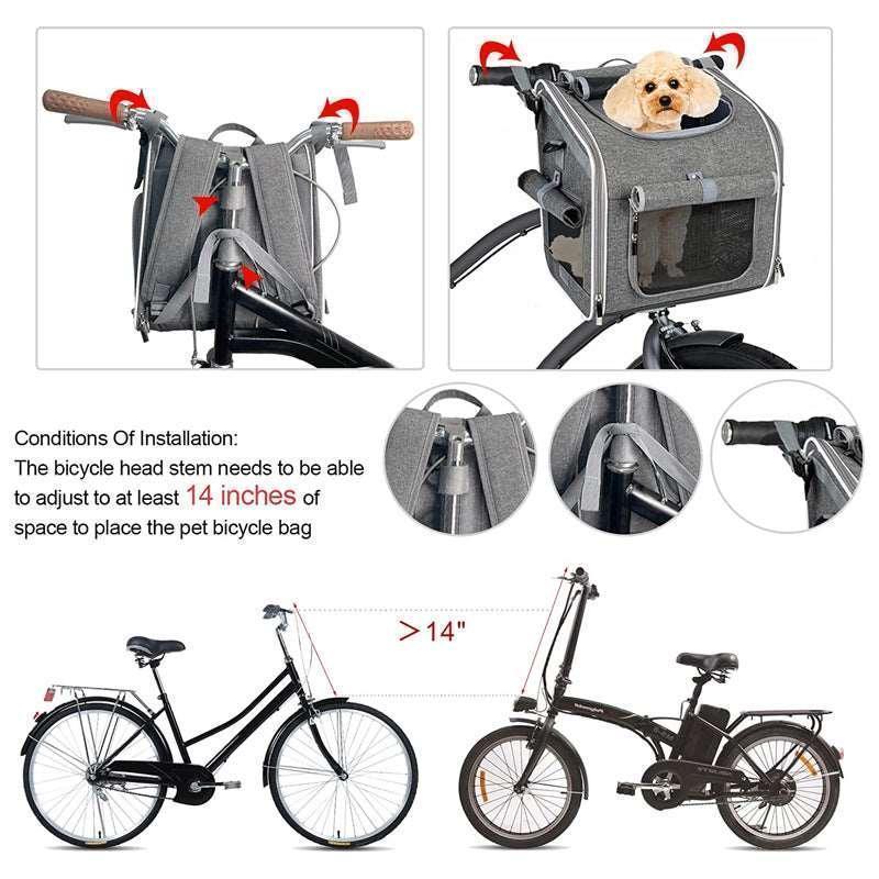 Portable Breathable Bicycle Basket Bag for Dogs - Phantom of the Vogue