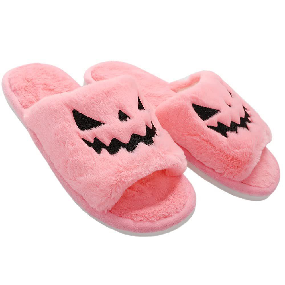 Halloween Pumpkin Soft Slippers - Phantom of the Vogue