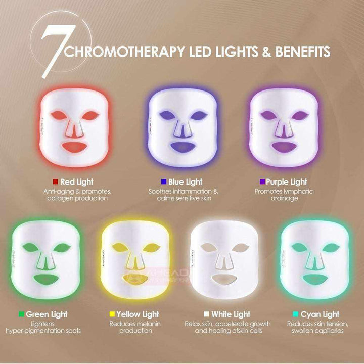 LED silicone colorful light mask facial care - Phantom of the Vogue