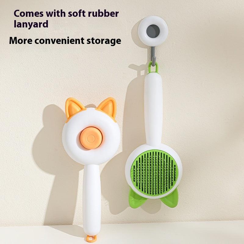 Pet Dog Brush Cat Comb Self Cleaning Pet Hair Remover Brush For Dogs Cats Grooming Tools Pets Dematting Comb Dogs Accessories Pet Products Phantom of the Vogue