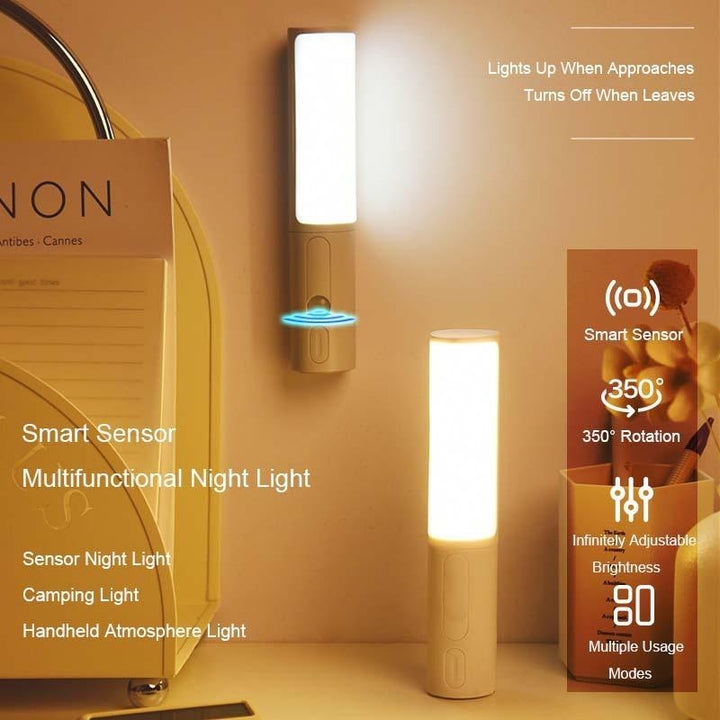 New Style Smart Human Body Induction Motion Sensor LED Night Light For Home Bed Kitchen Cabinet Wardrobe Wall Lamp Phantom of the Vogue