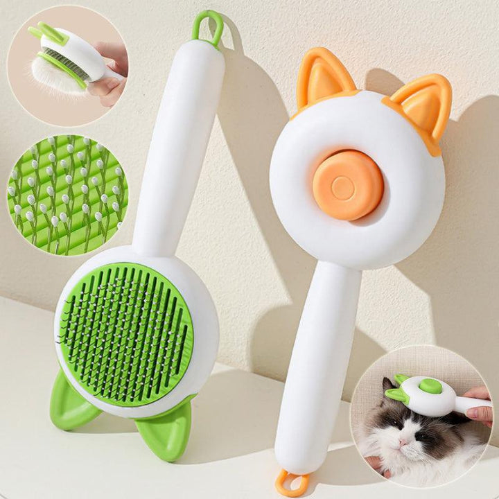 Pet Dog Brush Cat Comb Self Cleaning Pet Hair Remover Brush For Dogs Cats Grooming Tools Pets Dematting Comb Dogs Accessories Pet Products Phantom of the Vogue