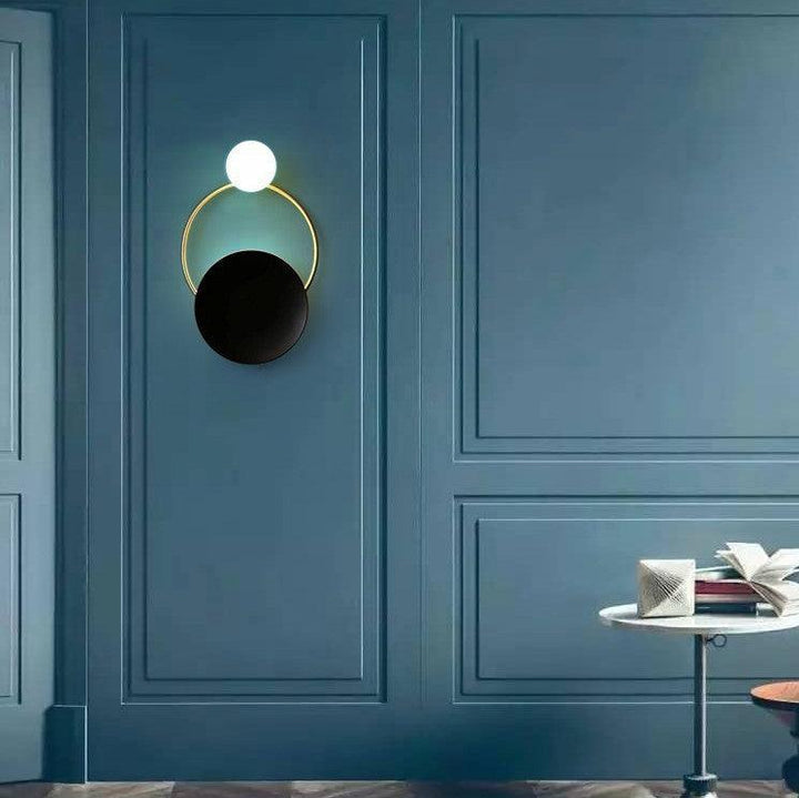 Post-modern Ring Wall Lamp Hotel Restaurant Innovative Ring Wall Lamp Phantom of the Vogue